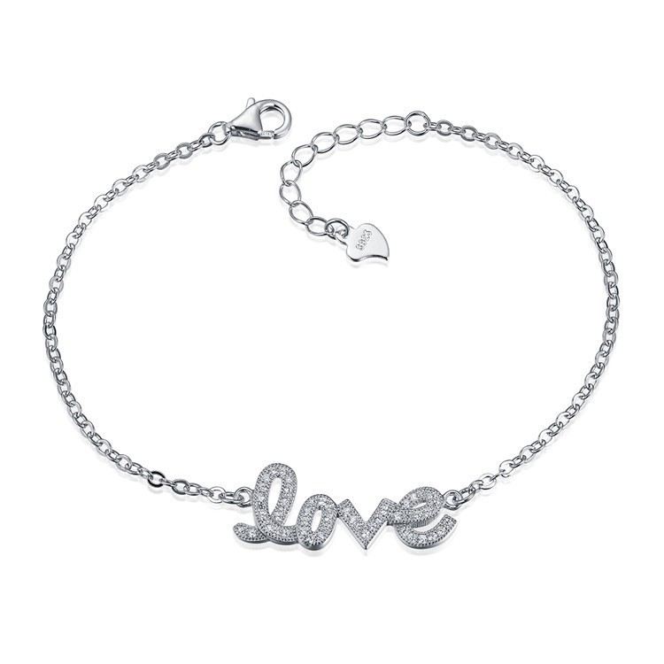 Mode Kreativ Personlighet "With You" S925 Silverarmband