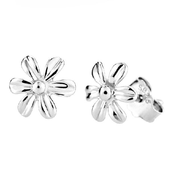 Skönhet Retro Blomma 925 Sterling Silver Örhängen För Tjejer