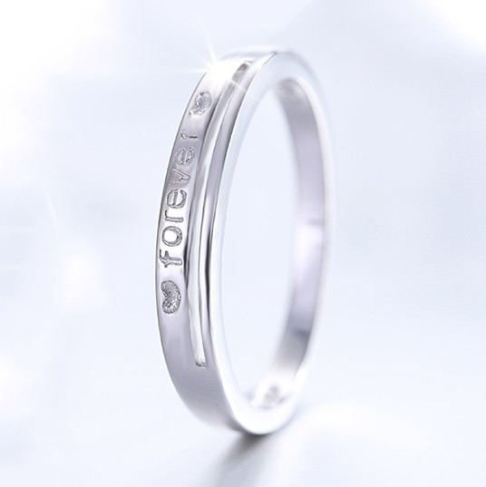 925 Silver Enkel Mode "Forever Love" Parringar