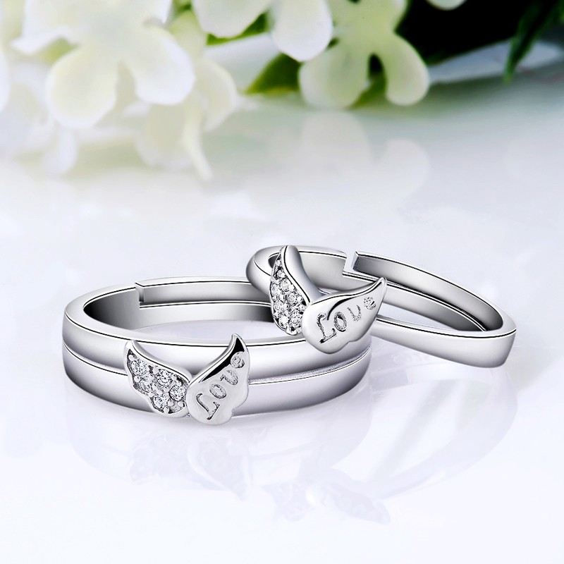 925 Sterling Silver Kreativa Änglavingar "With You" Parringar