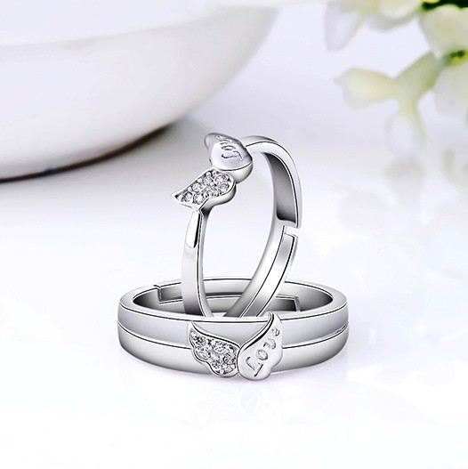 925 Sterling Silver Kreativa Änglavingar "With You" Parringar