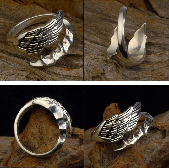 Ängel Och Djävul 925 Sterling Silver Unisex Ring