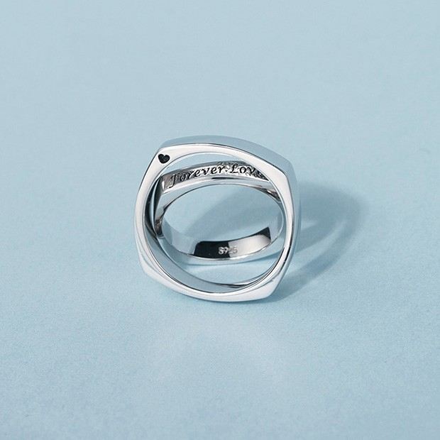 Bekväm Textur Enkla Bokstäver 925 Sterlingsilver Parringar