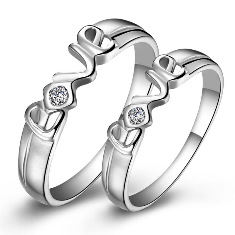 Boutique Ny Het Försäljning S925 Silver "Forever Love" Parringar