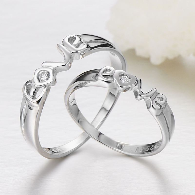 Boutique Ny Het Försäljning S925 Silver "Forever Love" Parringar