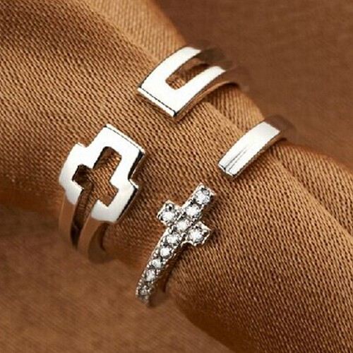 Cross Style 925 Sterling Silver Justerbara Parringar