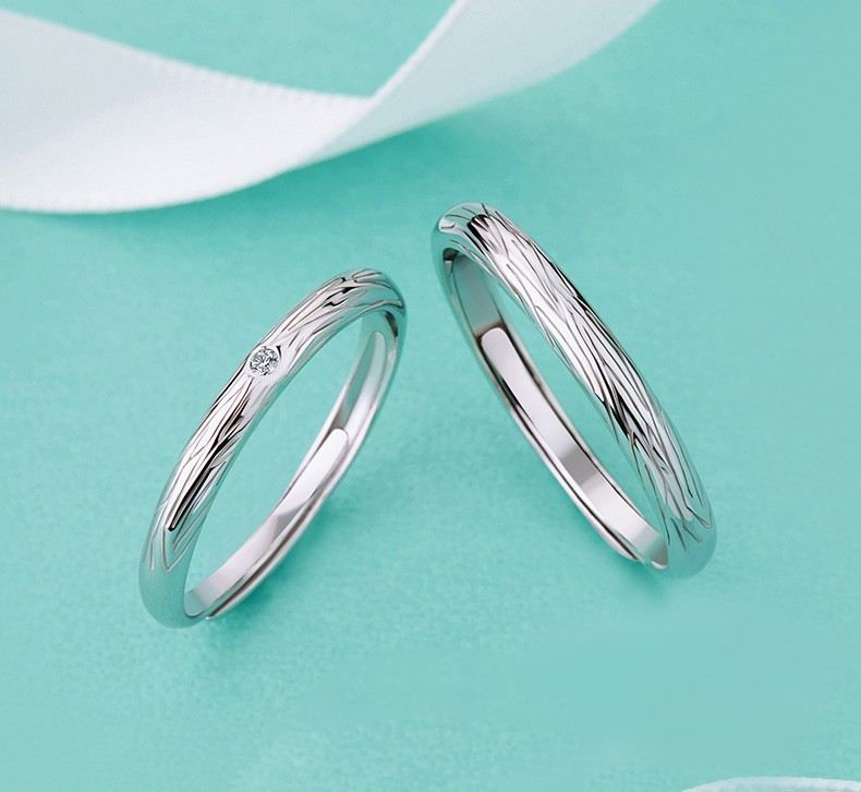 Deep In Love S925 Sterling Silver Älskare Justerbara Parringar