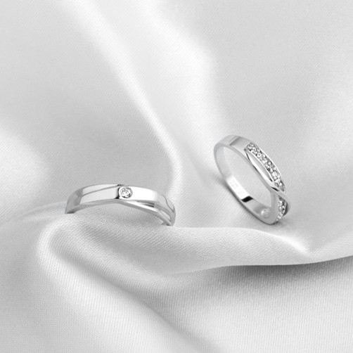 Elegant Och Unik Ihålig Parring I 925 Sterling Silver