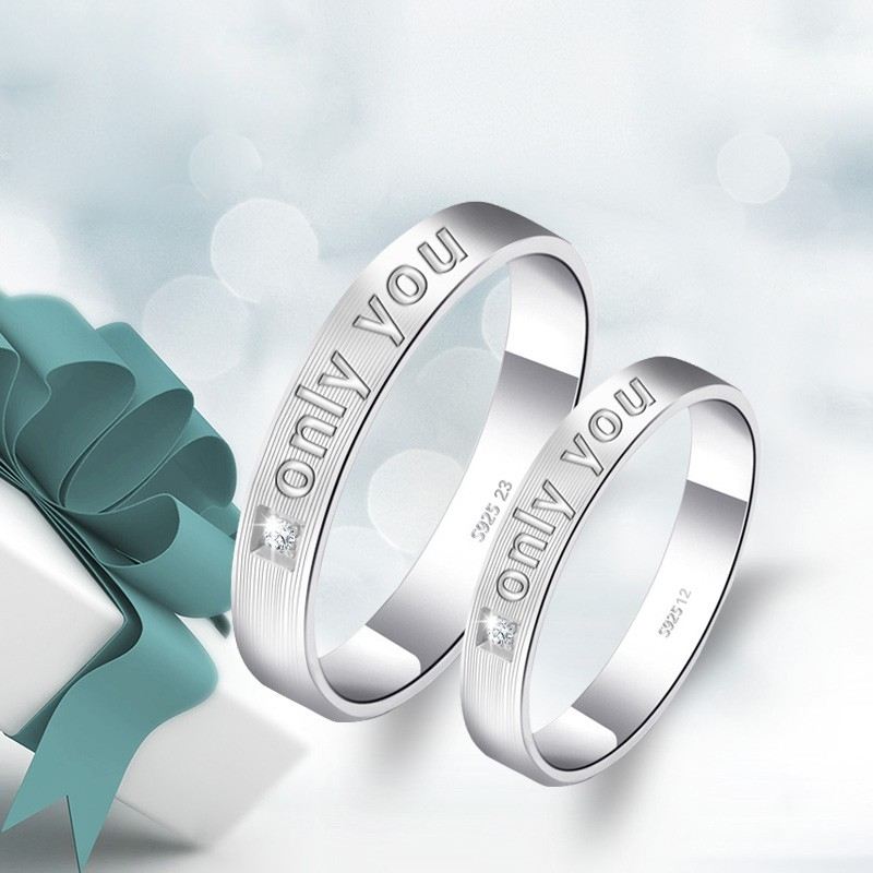 Eleganta Och Perfekta 925 Sterling Silver "Forever Love" Parringar