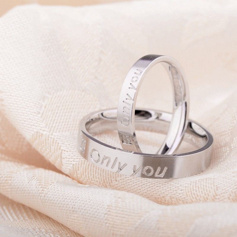 Eleganta Och Perfekta 925 Sterling Silver "Forever Love" Parringar