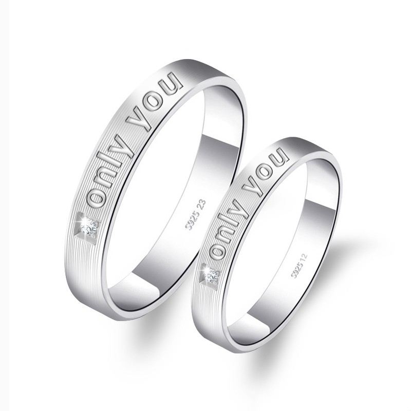 Eleganta Och Perfekta 925 Sterling Silver "Forever Love" Parringar