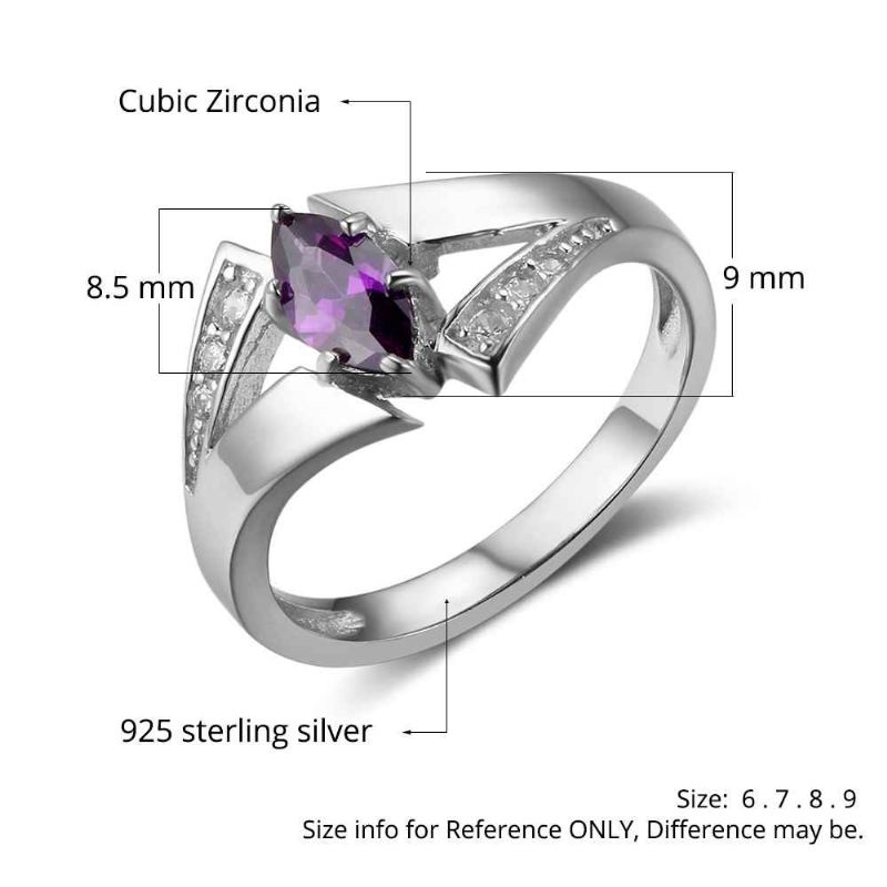 Födelsestensringar Mammoringar 925 Sterling Silver Personlig Födelsestensfamilj Kubisk Zirkoniumring Mors Daggåva