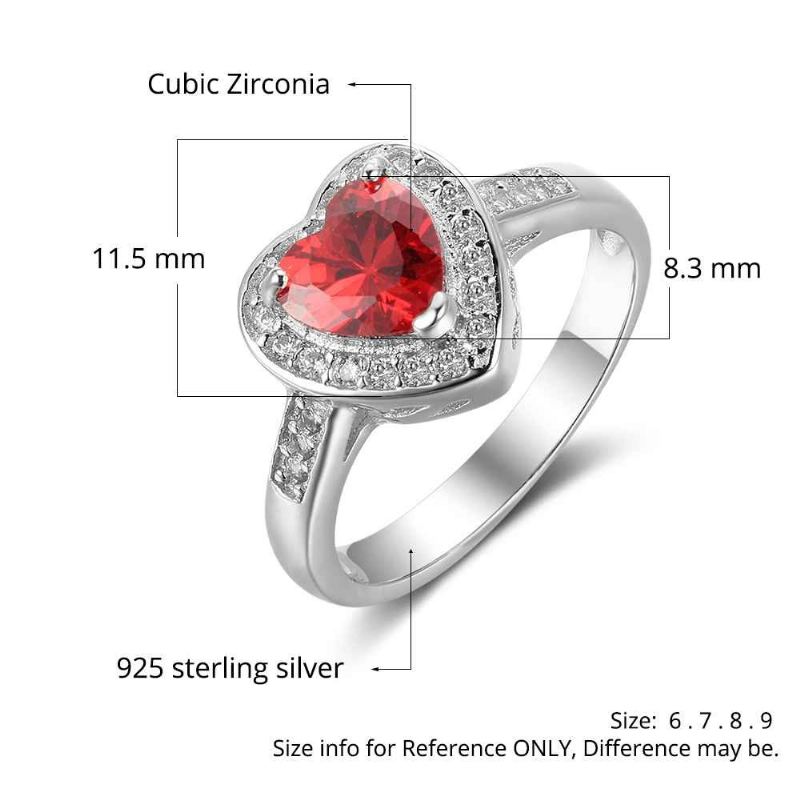 Födelsestensringar Mammoringar 925 Sterling Silver Personlig Födelsestensfamilj Kubisk Zirkoniumring Mors Daggåva