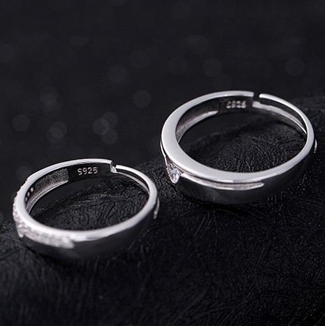 Koreanska 925 Sterling Silver Inlagda Kubiska Zirkoner Justerbara Parringar