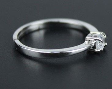 Kreativ Diamantformad Ölflaska Inlagd S925 Sterling Silver Damjusterbar Ring