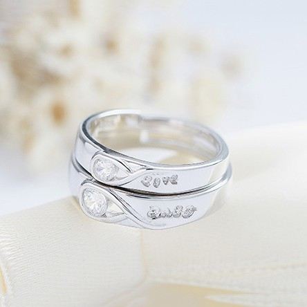 Kreativa Bokstäver "Forever Love" 925 Silverparringar