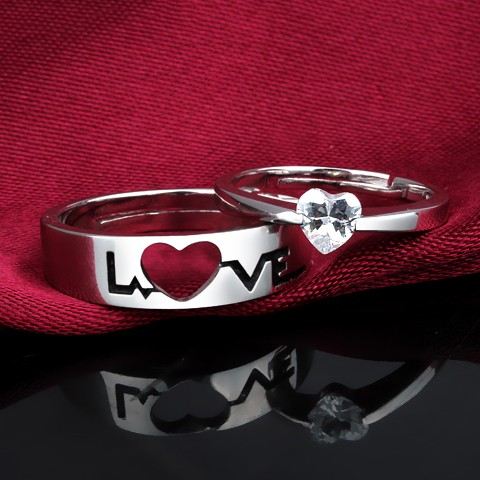 Kreativa "Love You" 925 Silverparringar