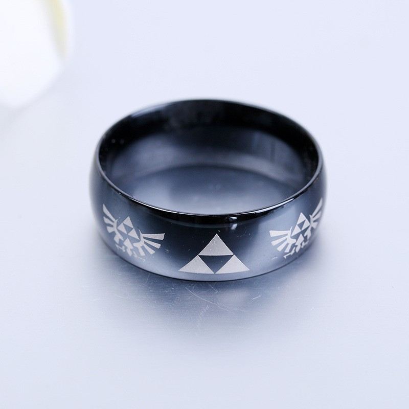 Legend Of Zelda 316L Titanium Steel Mans Ring Kvinnans Ring