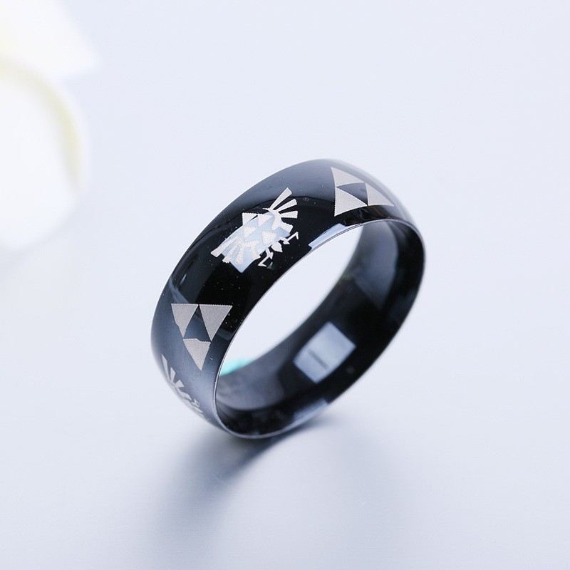 Legend Of Zelda 316L Titanium Steel Mans Ring Kvinnans Ring