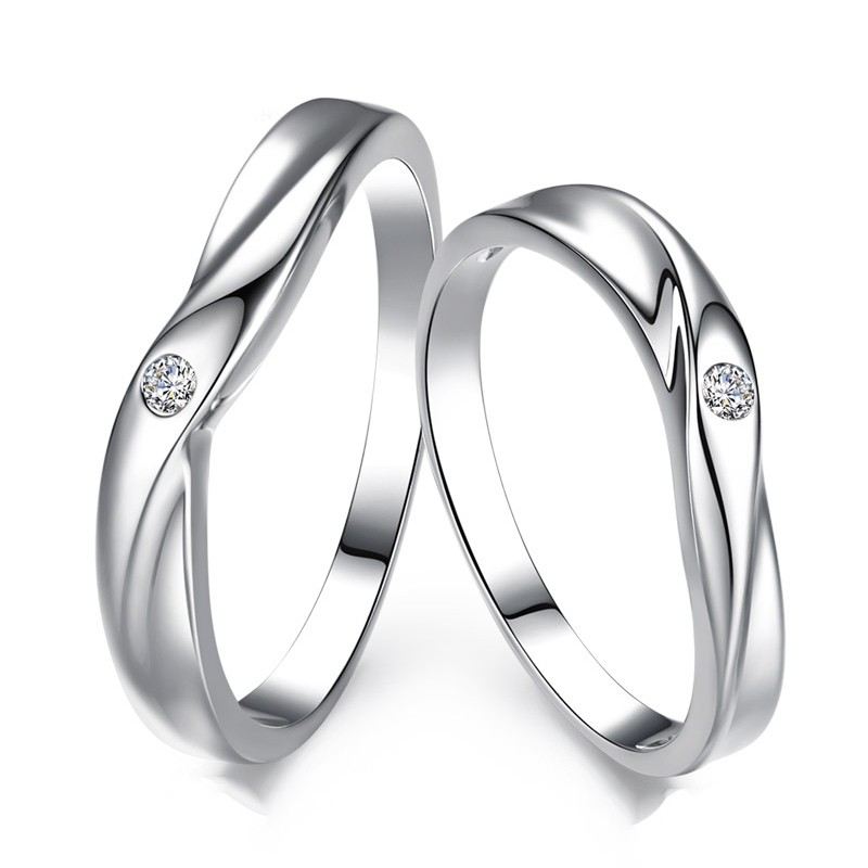 "Love You" 925 Sterling Silver Fina Polering Parringar