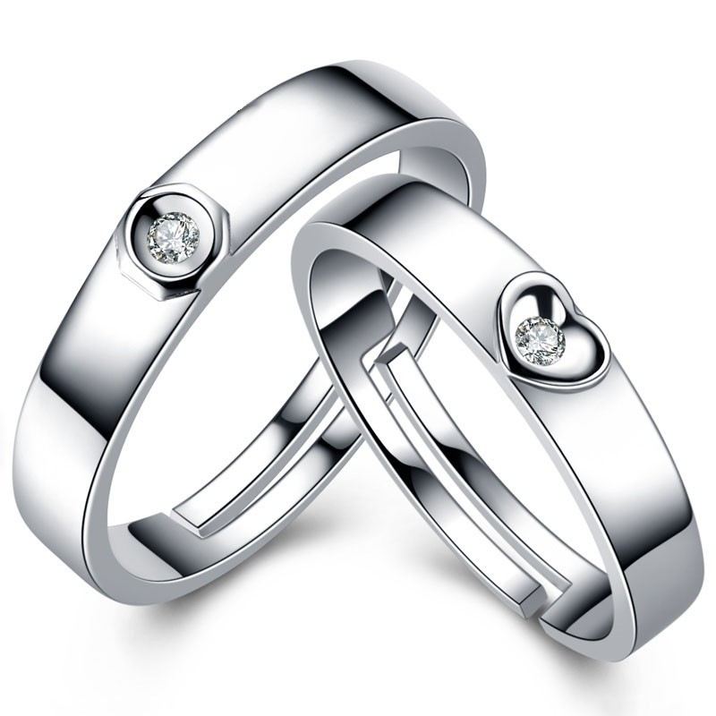 Ny Öppen Design 925 Silver "Forever Love" Parringar