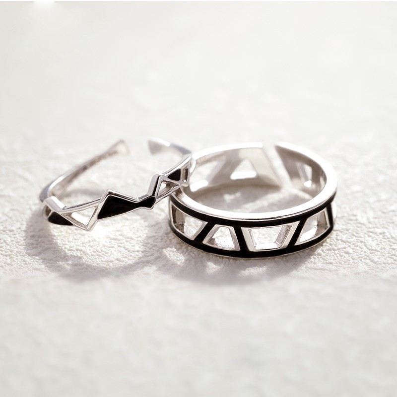 Original Design Perfekta Kanter Och Hörn Passar S925 Sterling Silver Älskare Justerbara Parringar