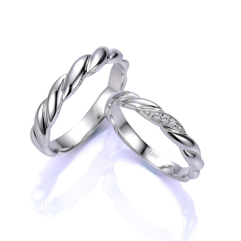 Original Design Twist Ring Yta 925 Silver Parring