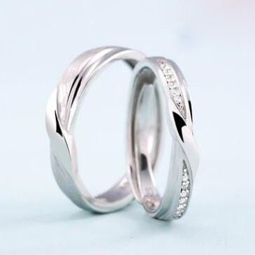 Perfekt S925 Sterling Silver Justerbar Löfte Ring