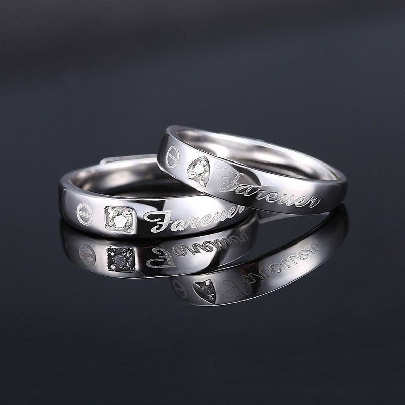 Romantisk Mode Stil 925 Silver "With You" Parringar