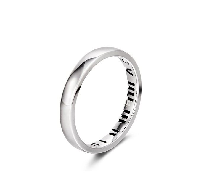 Tid Vittne Kärlek S925 Sterling Silver Älskare Par Ringar