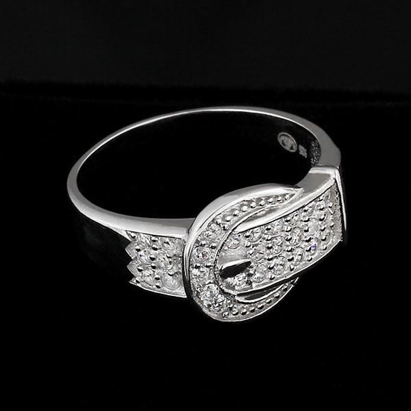 Unik Design 925 Sterling Silver CZ Ring För Dam