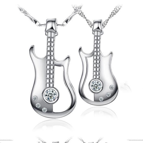 Kreativ Gitarr 925 Silverälskare Halsband