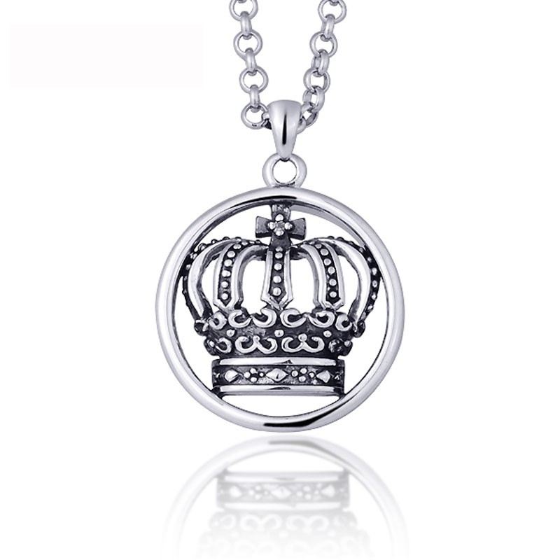 Romantisk Kejserlig Krona 925 Sterling Silver Damhalsband