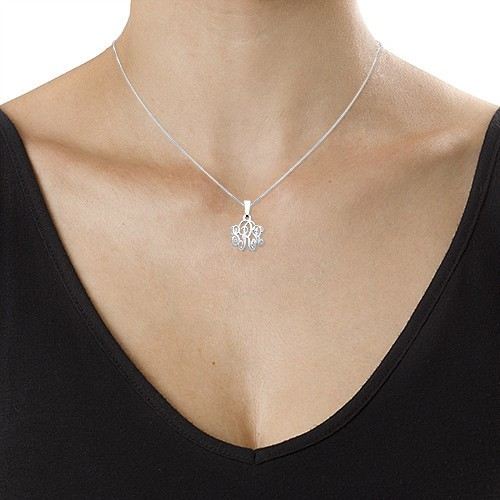 Xs Silver Monogram Halsband